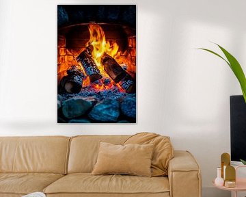 Blazing fire by Poster Art Shop