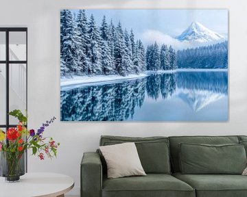 Winter berglandschap van Poster Art Shop
