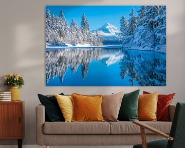 Winter berglandschap van Poster Art Shop
