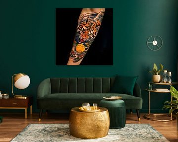 Tiger tattoo by Poster Art Shop