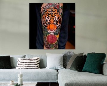Tiger tattoo by Poster Art Shop