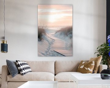 Zandpad naar de zee van Poster Art Shop