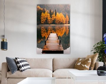 Passerelle d'automne sur Poster Art Shop