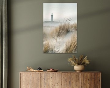 Vuurtorenduinen van Poster Art Shop