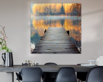 Passerelle d'automne sur Poster Art Shop