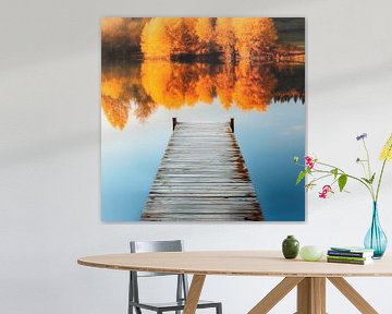Passerelle d'automne sur Poster Art Shop