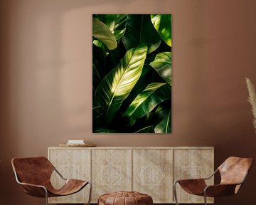 Green leaves by Poster Art Shop