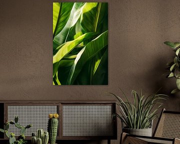 Green leaves by Poster Art Shop