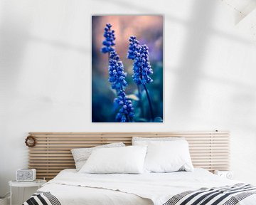 Blue floral splendour by Poster Art Shop