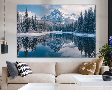 Winter berglandschap van Poster Art Shop