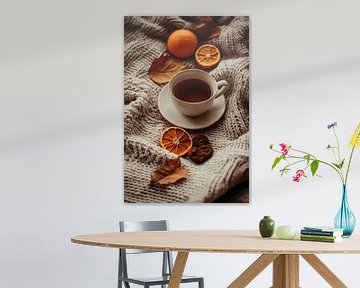 Gezellig thee drinken van Poster Art Shop