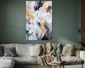 Golden abstraction by Poster Art Shop