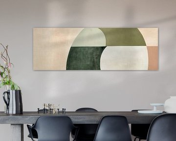 Geometrische kleuren van Poster Art Shop
