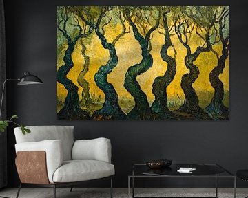 Ölgemälde spiritueller Wald
