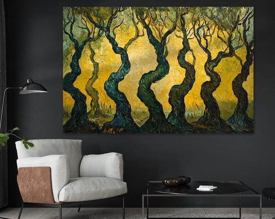 Example of the artwork in a room