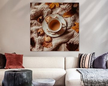 Koffiekopje en koekjes van Poster Art Shop