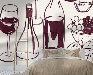 Wein mit Freunden & Familie von Daniella Perera Studio