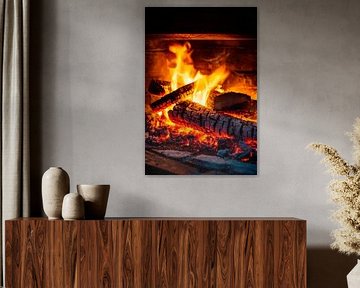 Campfire flames by Poster Art Shop