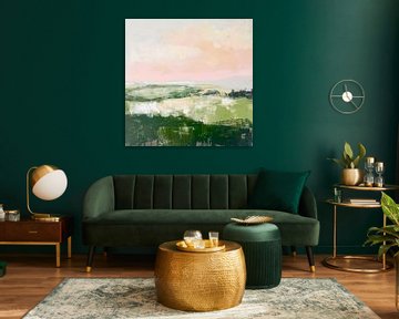 Landschaft im Morgenlicht von Poster Art Shop