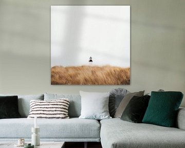 Lighthouse in the fog by Poster Art Shop