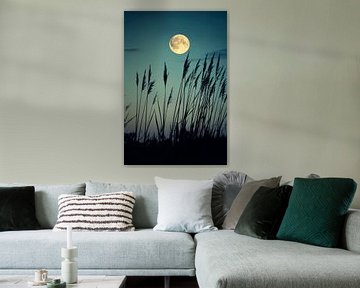 Maanlicht avond van Poster Art Shop