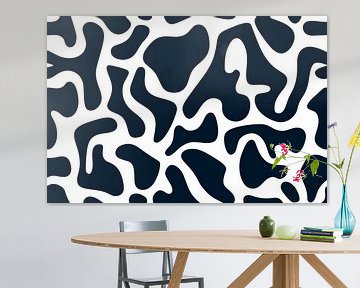 Patroon zwart wit van Poster Art Shop