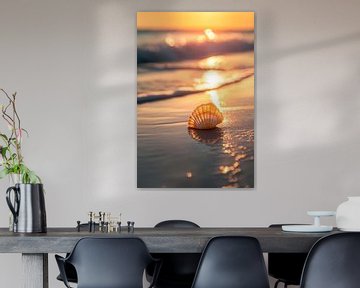Schelp aan zee van Poster Art Shop