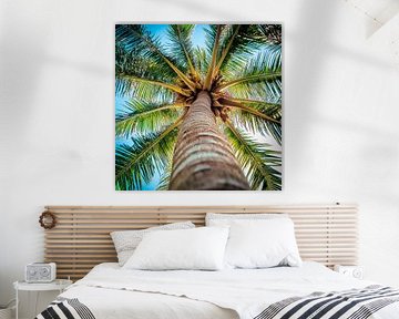 Palm tree in the sky by Poster Art Shop