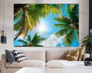 Palm trees in the sunlight by Poster Art Shop