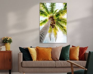 Palm and sky by Poster Art Shop