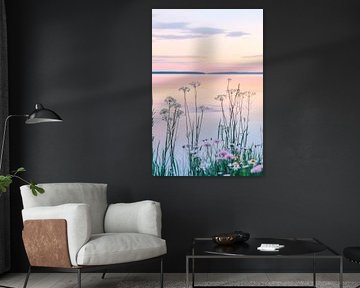 Étang aux nénuphars - ambiance du soir sur Poster Art Shop