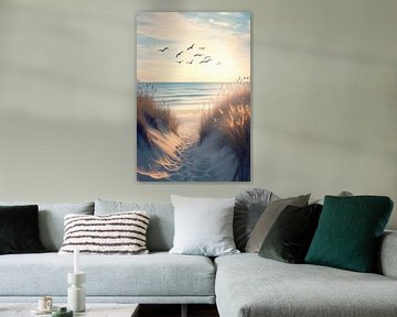 Strandpad lente van Poster Art Shop