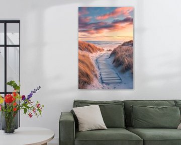 Strandpad duin van Poster Art Shop