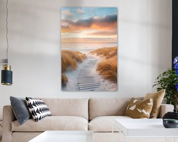 Strandpad naar het duin van Poster Art Shop