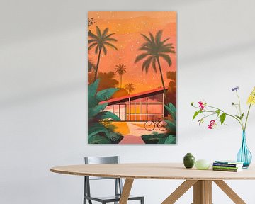 Tropical sunset by Poster Art Shop