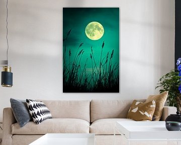 Full moon night by Poster Art Shop