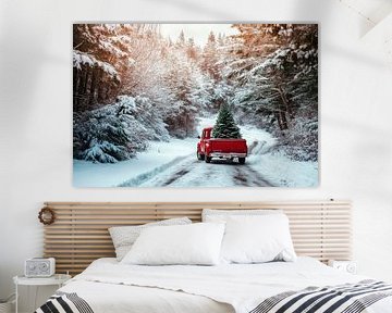 Kerstboom rit van Poster Art Shop