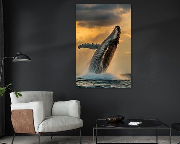 Wal im Sprung von Poster Art Shop