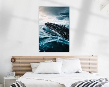 Wal im Ozean von Poster Art Shop