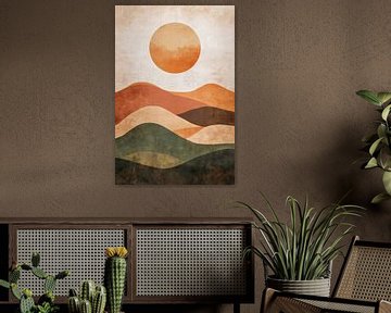 Desert landscape harmony by Poster Art Shop