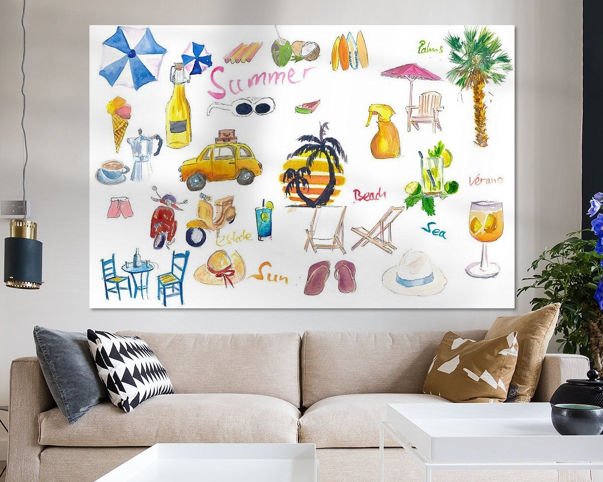 Example of the artwork in a room