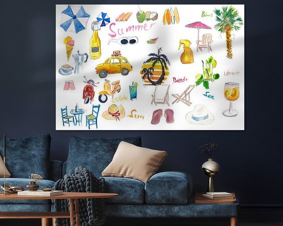 Example of the artwork in a room