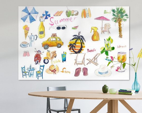 Example of the artwork in a room