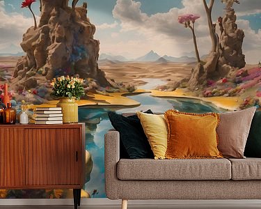 Example of the artwork in a room