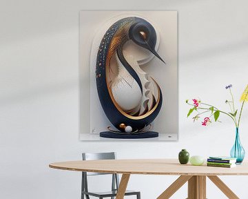sculptuur uit dier en mens