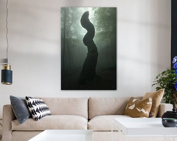 schilderachtig mystiek bos van Egon Zitter