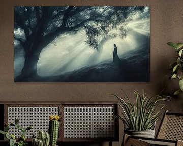 picturesque mystical forest