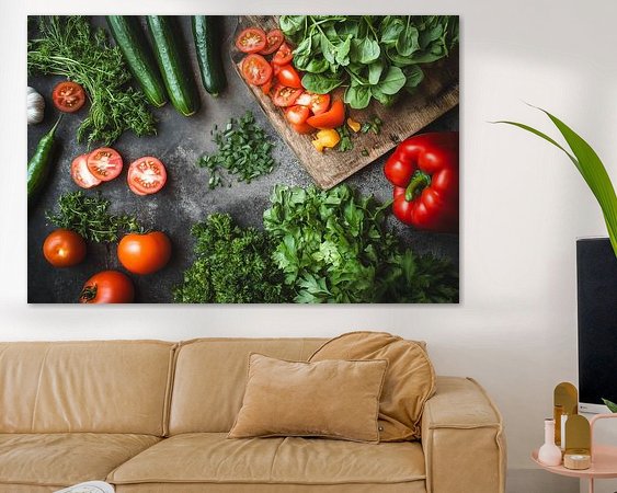 Example of the artwork in a room