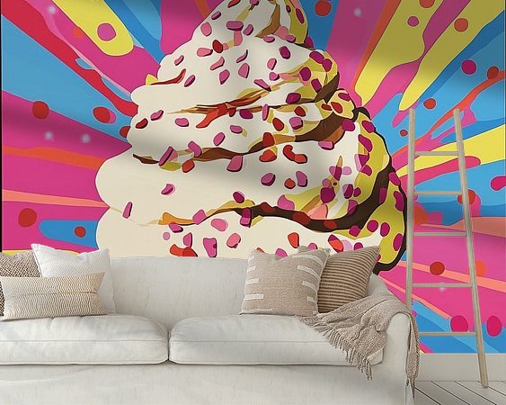 Example of the artwork in a room