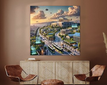 Athens - Futuristic Cities by Eric Nagel
